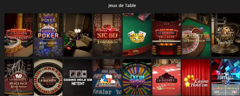 extra casino table